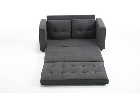 Convertible Velvet Futon Sofa Bed With Storage Pockets - Serenova - Omega Lifestyles