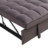 Convertible Velvet Sofa Bed With USB Ports And Trundle - Sleep Galleria