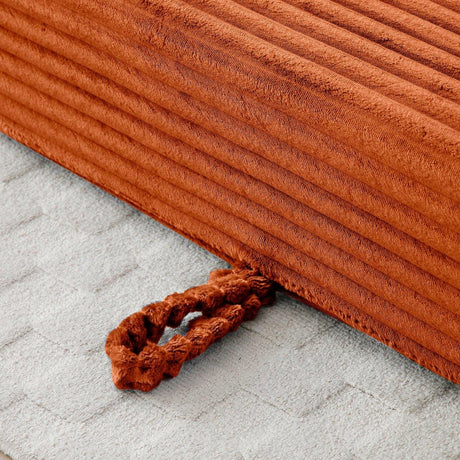 Corduroy Convertible Pull-Out Memory Foam Loveseat Sofa - Omega Lifestyles