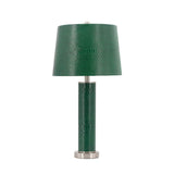 Crocodile Textured Faux Leather Table Lamp - Sleep Galleria