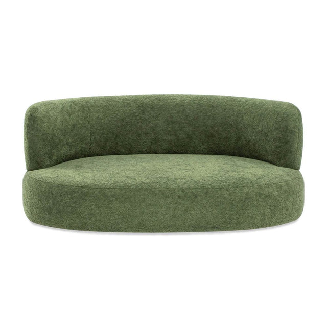 Curved Fleeced Teddy Upholstered Pet Sofa Bed - Omega Lifestyles