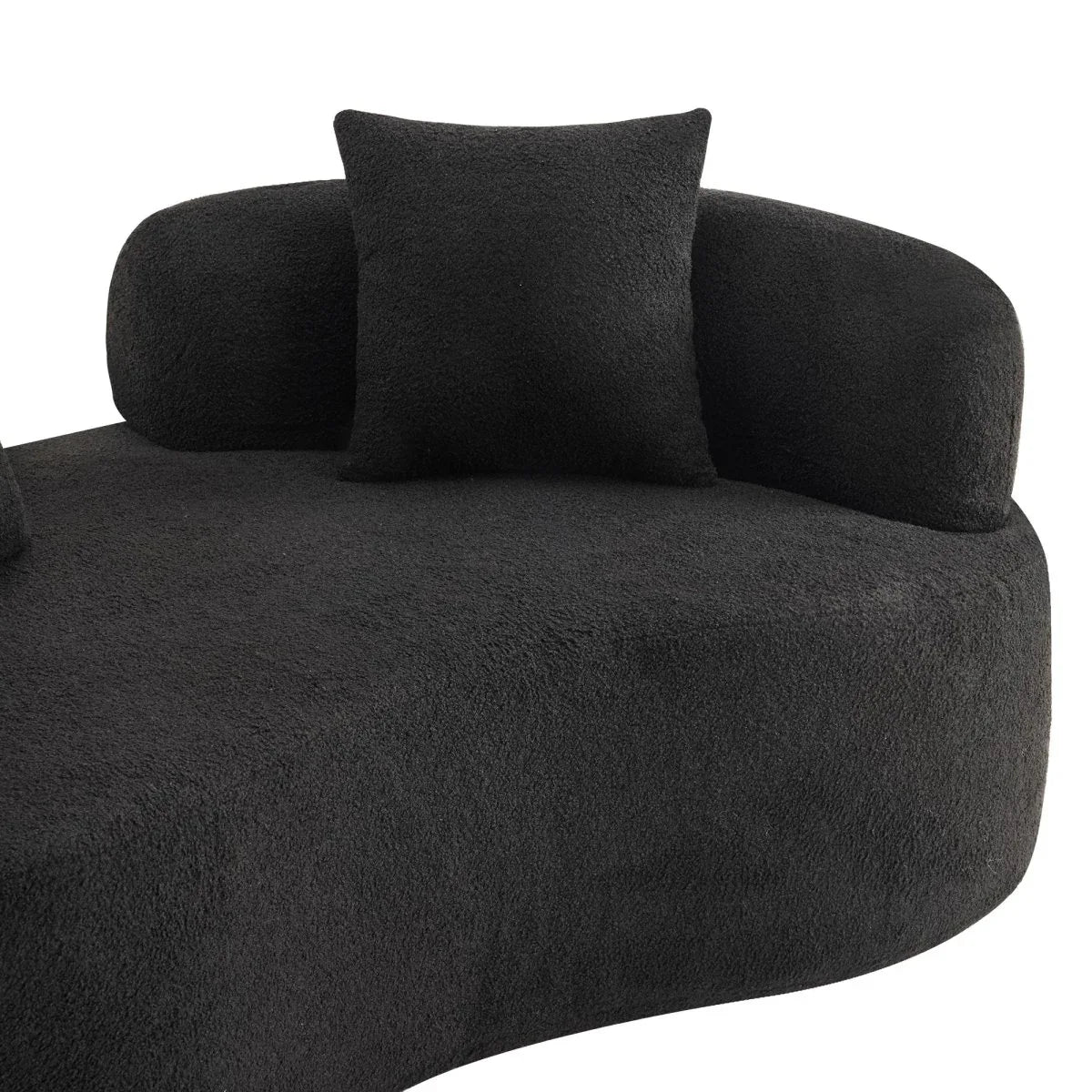Curved Medium-Firm Foam Spring Loveseat Sofa - Omega Lifestyles
