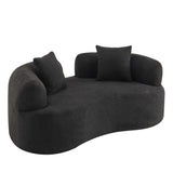 Curved Medium-Firm Foam Spring Loveseat Sofa - Omega Lifestyles