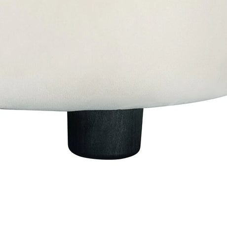 Curved Velvet 3-Seat Contemporary Sofa - Omega Lifestyles