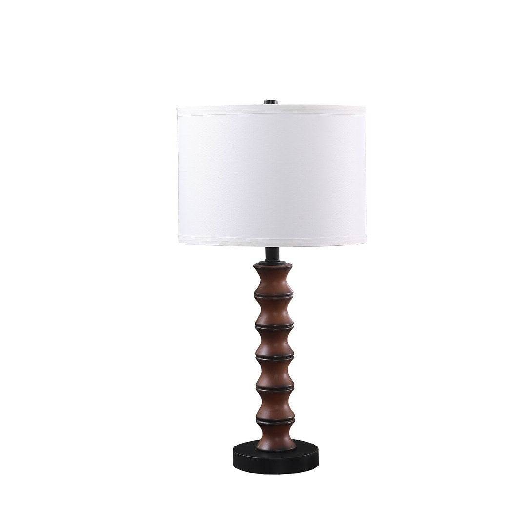Dark Cherry Polyresin Modern Coastal Table Lamp - Sleep Galleria