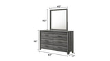 Denver Modern 5-Piece Full Gray Wood Bedroom Set - Sleep Galleria
