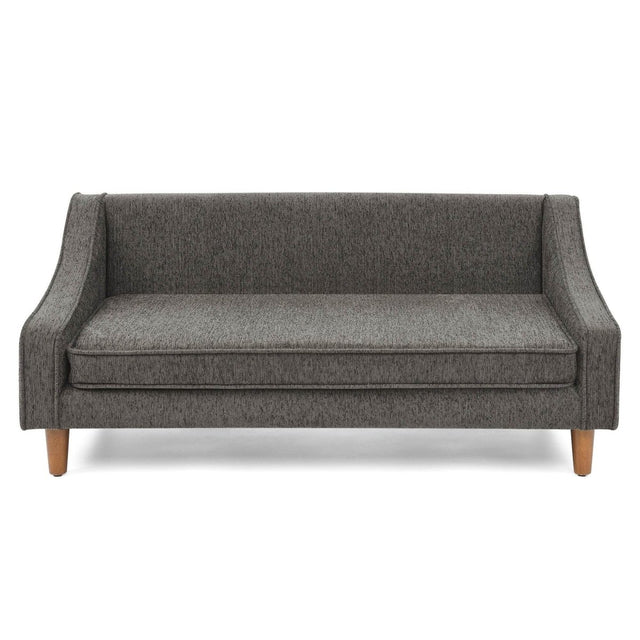 Durable Elevated Modern Linen Foam Dog Sofa Bed - Omega Lifestyles