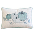 Embroidered Pumpkin Lumbar Throw Pillow Misty Blue - Serenova - Omega Lifestyles