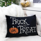 Embroidered Trick Or Treat Halloween Lumbar Pillow - Serenova - Omega Lifestyles