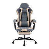 Ergonomic Leather Gaming Chair With Massage Lumbar Support - Omega Lifestyles