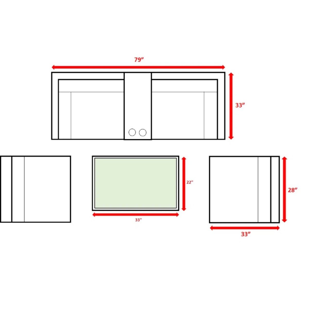 Espresso Weather - Resistant Wicker Outdoor Seating Set With Cushions - Serenova - Omega Lifestyles