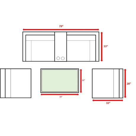 Espresso Weather - Resistant Wicker Outdoor Seating Set With Cushions - Serenova - Omega Lifestyles