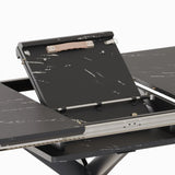 Expandable MDF Dining Table Set With Cushioned Chairs - Omega Lifestyles