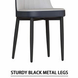 Expandable MDF Dining Table Set With Four Padded PU Chairs - Omega Lifestyles