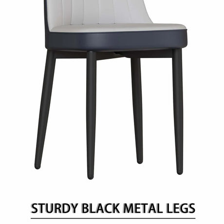 Expandable MDF Dining Table Set With Four Padded PU Chairs - Omega Lifestyles