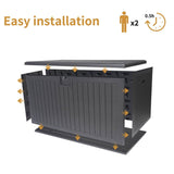 Extra Large Waterproof Resin Outdoor Storage Deck Box - Serenova - Omega Lifestyles