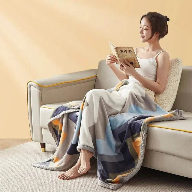 Extra Soft Thickened Nap Flannel Air Conditioning Blanket - Omega Lifestyles