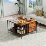Farmhouse Lift - Top Coffee Table With Storage - Serenova - Omega Lifestyles