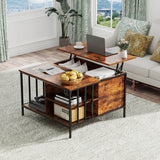 Farmhouse Lift - Top Coffee Table With Storage - Serenova - Omega Lifestyles