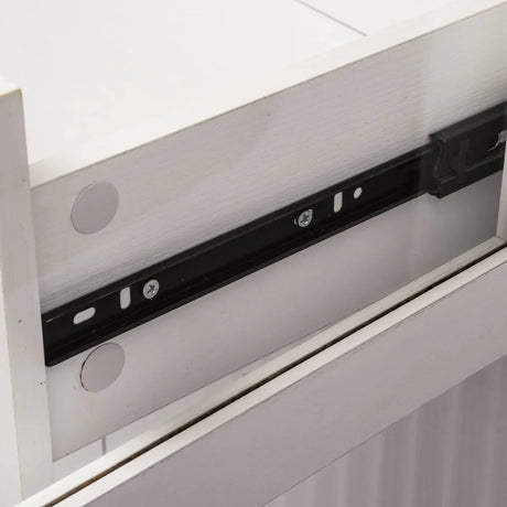 Fluted Tall Arched White MDF Pantry Cabinet - Omega Lifestyles