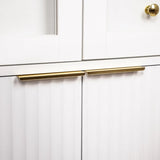 Fluted Tall Arched White MDF Pantry Cabinet - Omega Lifestyles