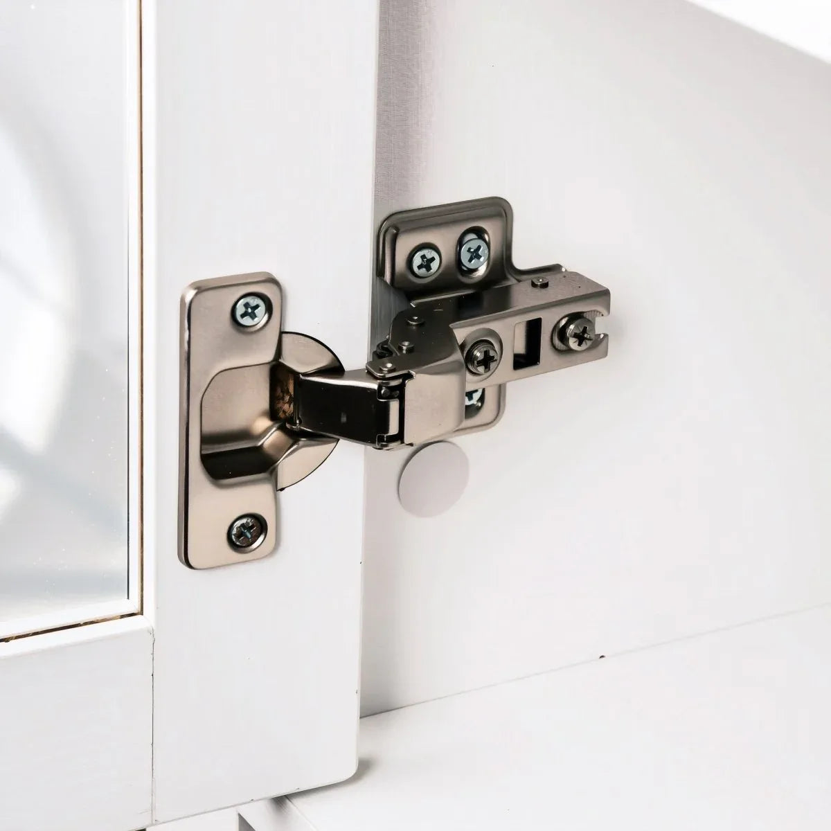 Fluted Tall Arched White MDF Pantry Cabinet - Omega Lifestyles