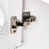 Fluted Tall Arched White MDF Pantry Cabinet - Omega Lifestyles