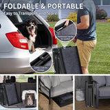 Folding Portable Aluminum Alloy Dog Ramp With Non-Slip Surface - Sleep Galleria