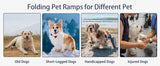 Folding Portable Aluminum Alloy Dog Ramp With Non-Slip Surface - Sleep Galleria