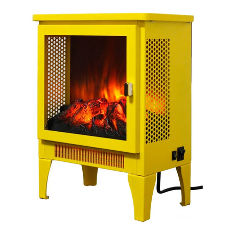 Freestanding Electric Fireplace Stove With 3D Flame Effect - Omega Lifestyles