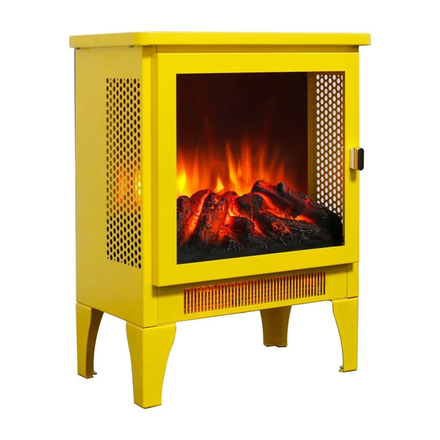 Freestanding Electric Fireplace Stove With 3D Flame Effect - Omega Lifestyles
