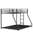 Full Metal Twin Over Full Bunk Bed With Ladder And Guardrails - Serenova - Omega Lifestyles