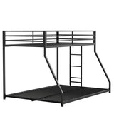 Full Metal Twin Over Full Bunk Bed With Ladder And Guardrails - Serenova - Omega Lifestyles
