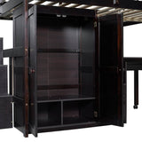 Full Multifunctional Solid Wood Loft Bed With Storage - Sleep Galleria