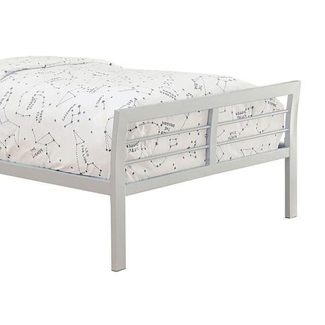 Full Silver Metal Kids Bed Frame - Serenova - Omega Lifestyles