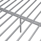 Full XL Over Queen Iron Metal Bunk Bed Silver Finish - Sleep Galleria