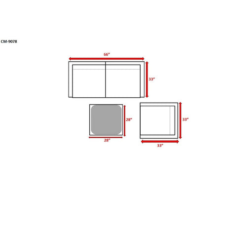Fully Assembled 4 - Piece Outdoor Wicker Sectional Set - Serenova - Omega Lifestyles