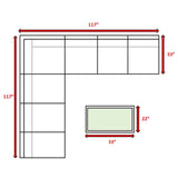 Fully Assembled 6 - Person Gray Wicker Patio Seating Group - Serenova - Omega Lifestyles