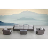 Fully Assembled 6 - Piece Outdoor Wicker Patio Sofa Set - Serenova - Omega Lifestyles