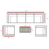 Fully Assembled 6 - Piece Outdoor Wicker Patio Sofa Set - Serenova - Omega Lifestyles