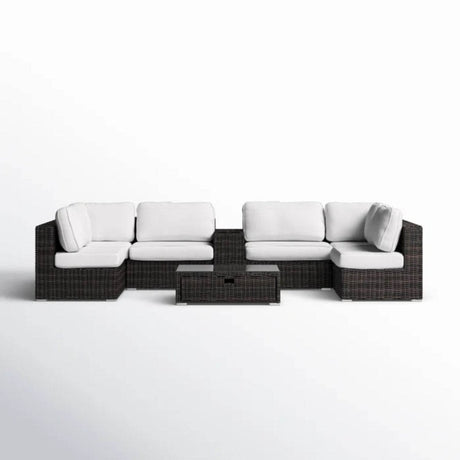 Fully Assembled Espresso Rattan Patio Seating Group - Serenova - Omega Lifestyles