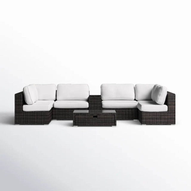 Fully Assembled Espresso Rattan Patio Seating Group - Serenova - Omega Lifestyles