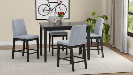 Gray Engineered Wood 5 - Piece Contemporary Seating Set - Serenova - Omega Lifestyles