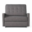 Gray Fabric Manual Recliner With Spacious Comfort - Serenova - Omega Lifestyles