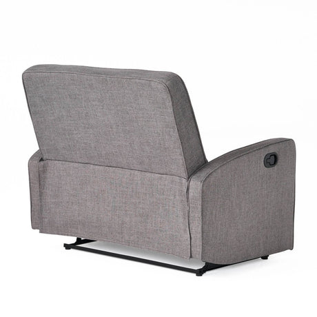 Gray Fabric Manual Recliner With Spacious Comfort - Serenova - Omega Lifestyles