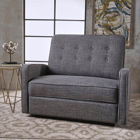 Gray Fabric Manual Recliner With Spacious Comfort - Serenova - Omega Lifestyles