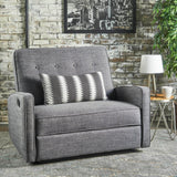 Gray Fabric Manual Recliner With Spacious Comfort - Serenova - Omega Lifestyles