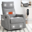 Heat Massage Manual Recliner Chair With Rocker Swivel - Serenova - Omega Lifestyles