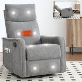 Heat Massage Manual Recliner Chair With Rocker Swivel - Serenova - Omega Lifestyles
