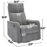 Heat Massage Manual Recliner Chair With Rocker Swivel - Serenova - Omega Lifestyles